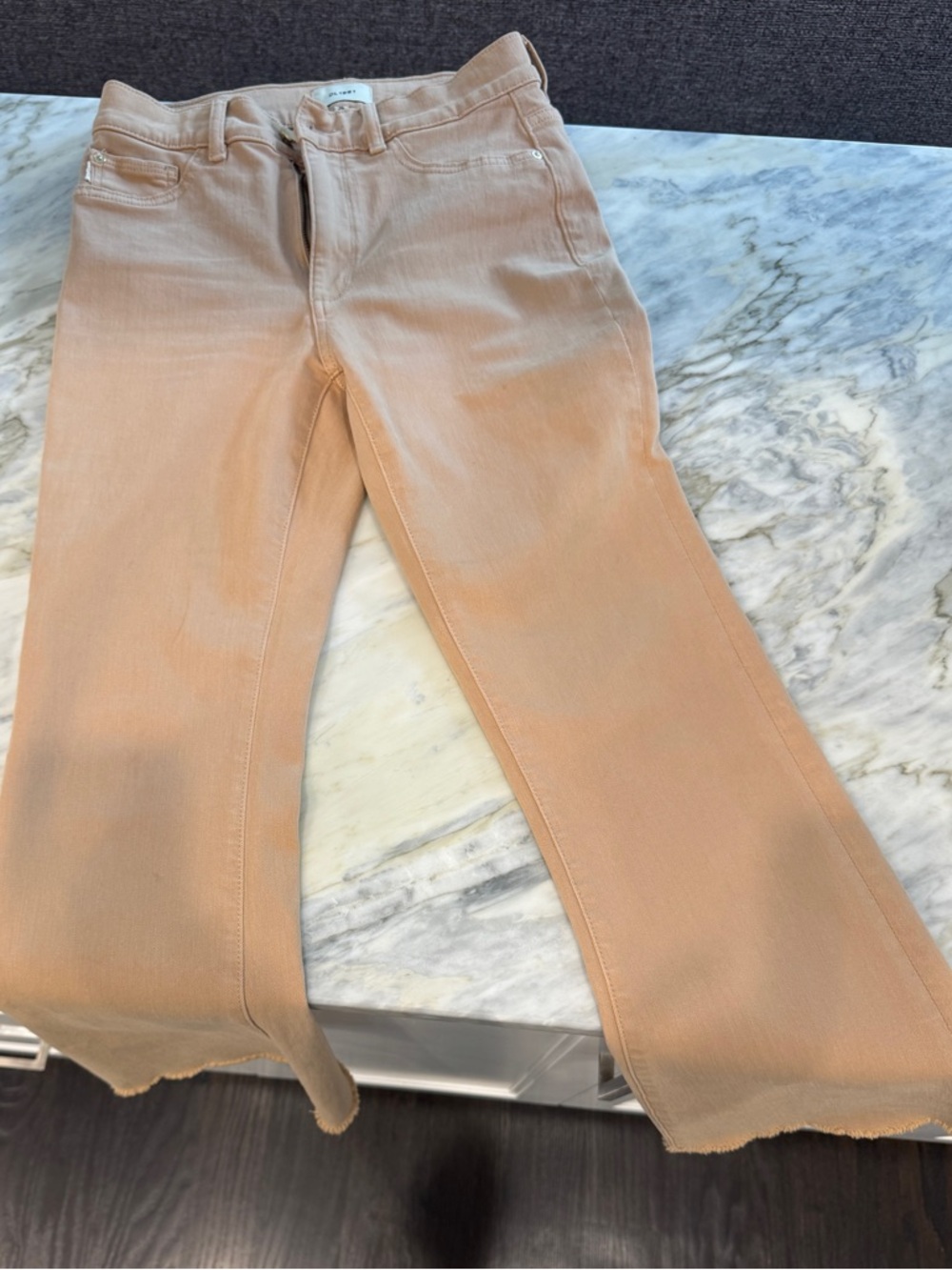 DL1961 Camel/Tan Flare Wide-Leg Jeans
